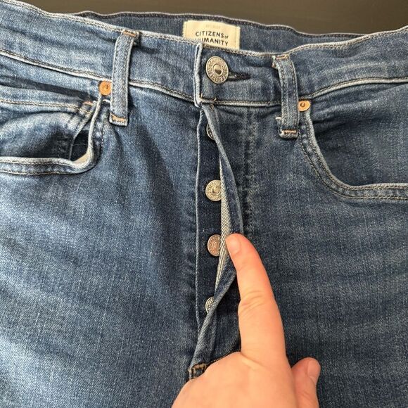 Citizens of Humanity Joline Jeans 26 Blue High Rise Crop Premium Vintage Denim - Picture 8 of 15